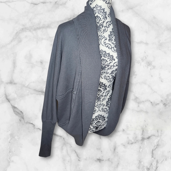 WILFRED Charcoal Open-Front Cardigan - Small - Picture 3 of 8